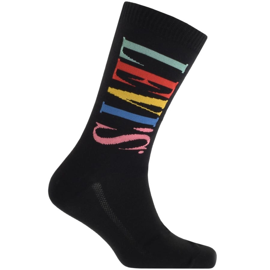 Alternative Image for ProductLevis Tall Logo 2 Pack Socks Black2